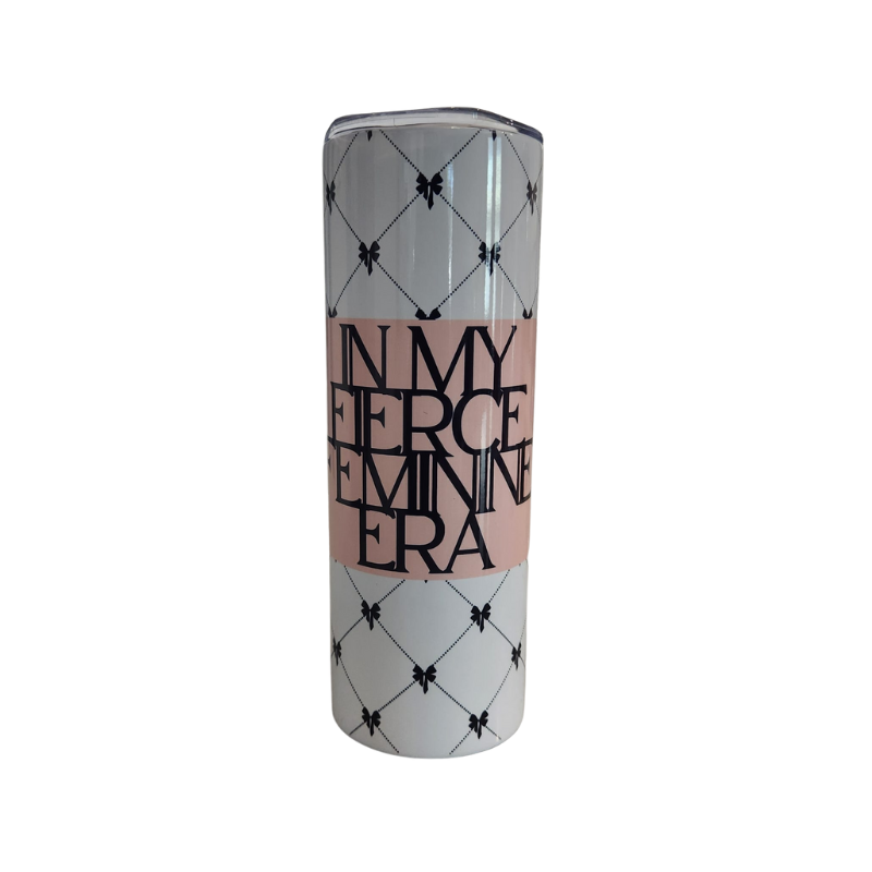 In My Fierce Feminine Era 20oz Skinny Tumbler
