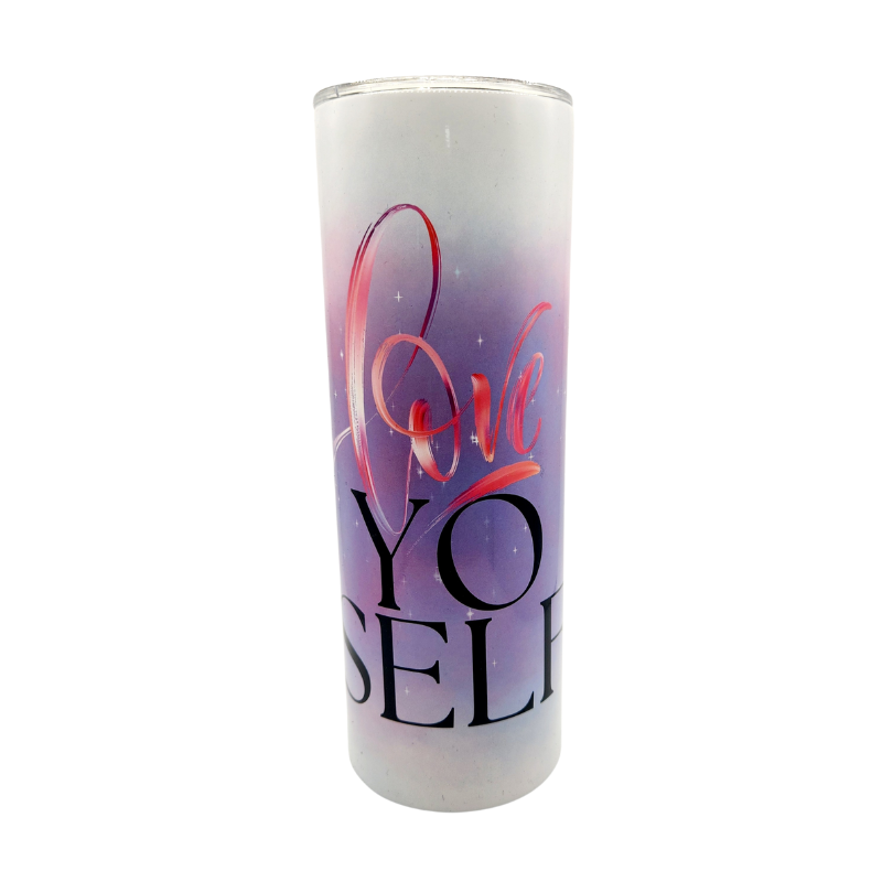 Love Yo Self Tumbler 20oz Skinny Tumbler