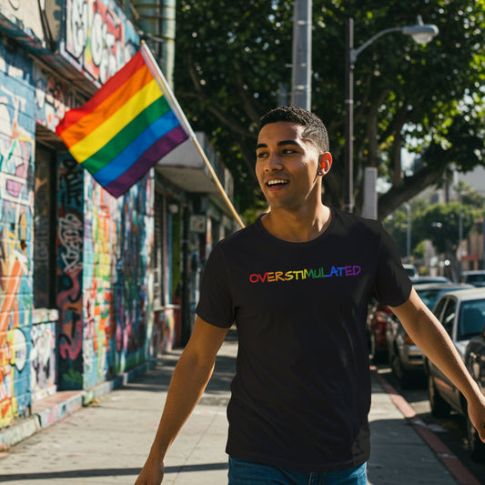Overstimulated – Pride Colorway T-shirt