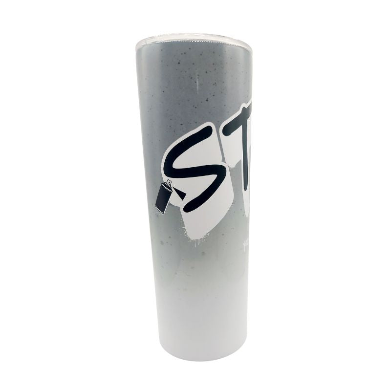 Stay Gray and White 20oz Skinny Tumbler